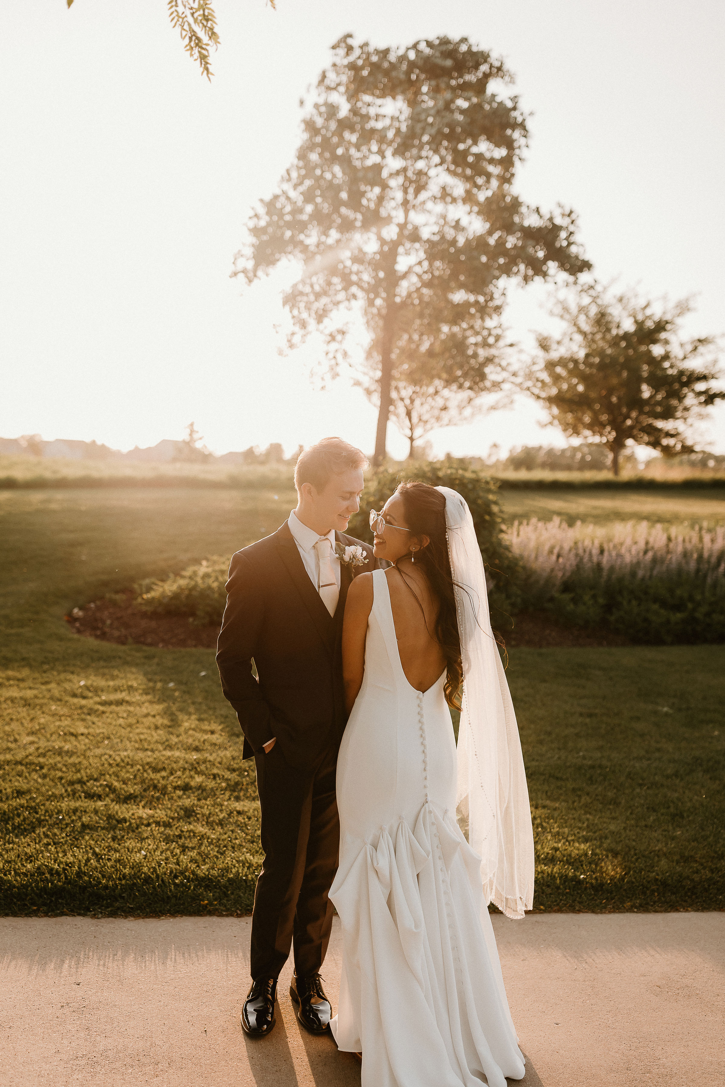 Jamie and his wife on their wedding day.